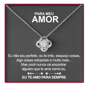 Colar Amor Eterno - Caixa de Rosa Luxo